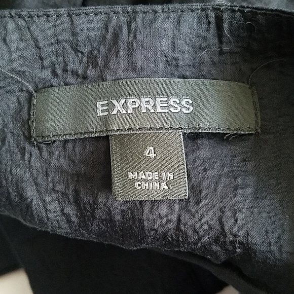 Express Black Lined Skirt Size 4 - Picture 5 of 6